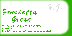 henrietta grexa business card